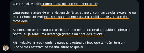 Depoimento de aluno 2